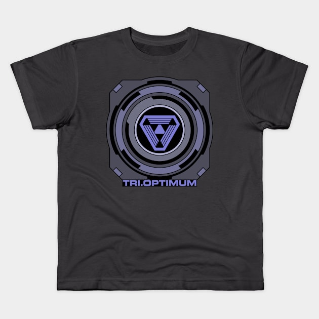 Tri.Optimum (System Shock) Kids T-Shirt by CountZero